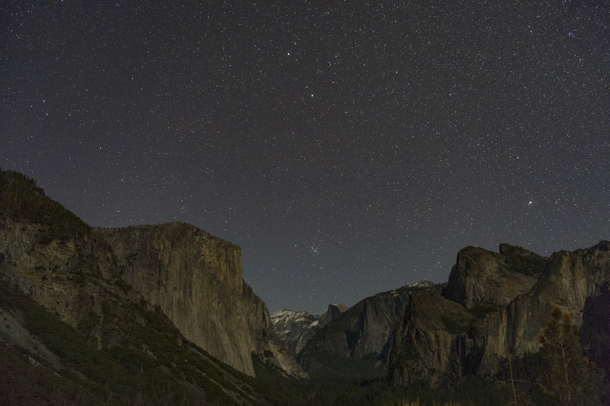 Night Sky at Tunnel View