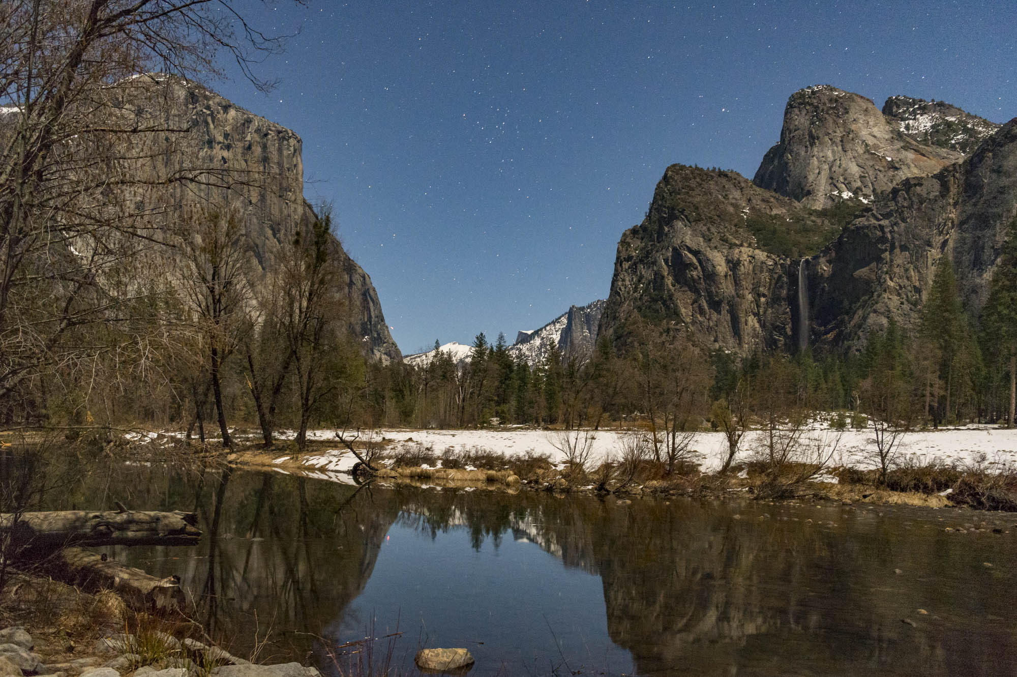 Yosemite Valley View at Night