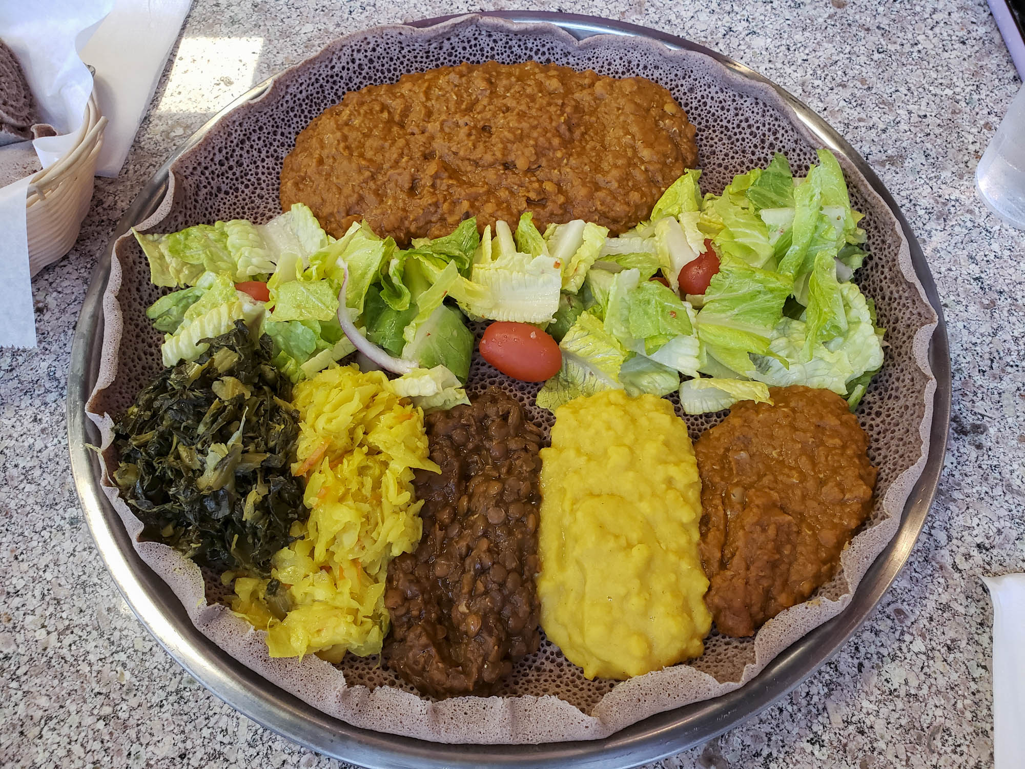 Veggie Combo Platter | Ephie Ethiopian Kitchen